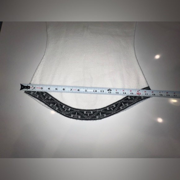 Handmade Alpaca Cream Sweater with Black Trim - Picture 12 of 16